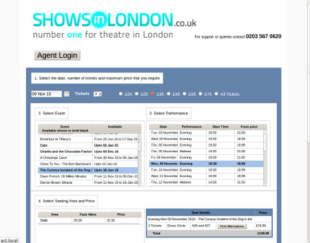 shows in london